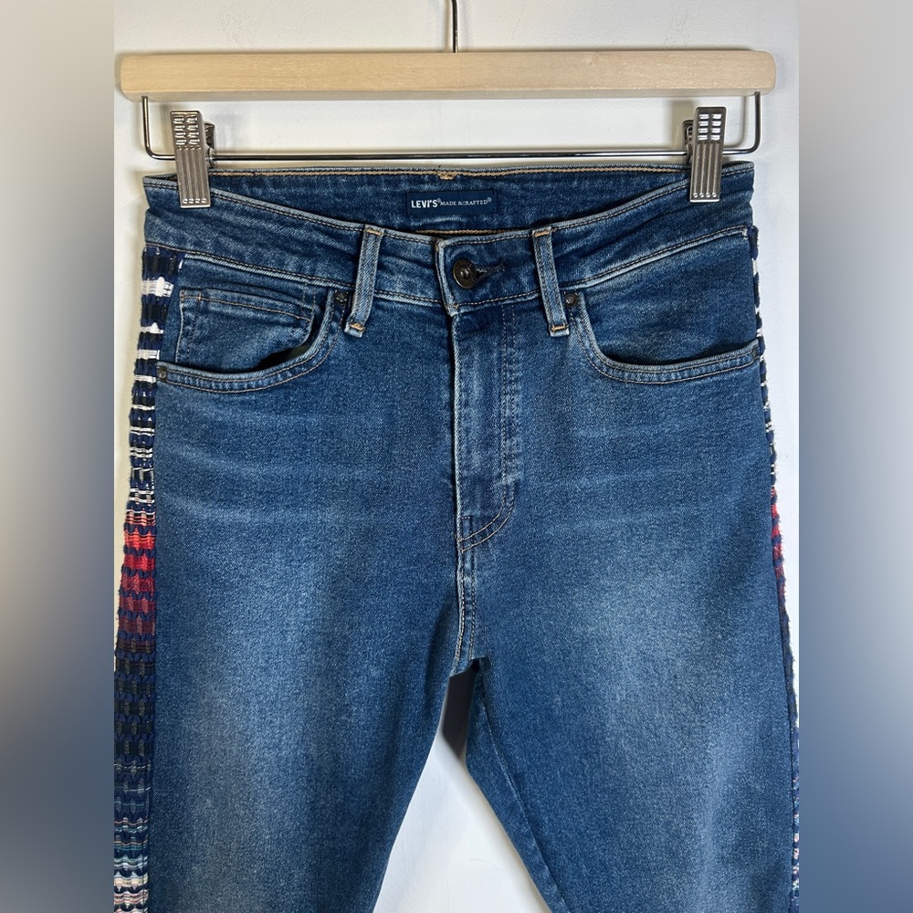 Levis 721 Made & Crafted High Rise Unique Woven Side Detail Size 27/30 - Picture 15 of 16